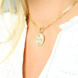 Gracewear Collection - Shield mother of pearl charm - Gaines Jewelers