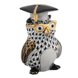 Graduation Owl - Black - Herend - Gaines Jewelers