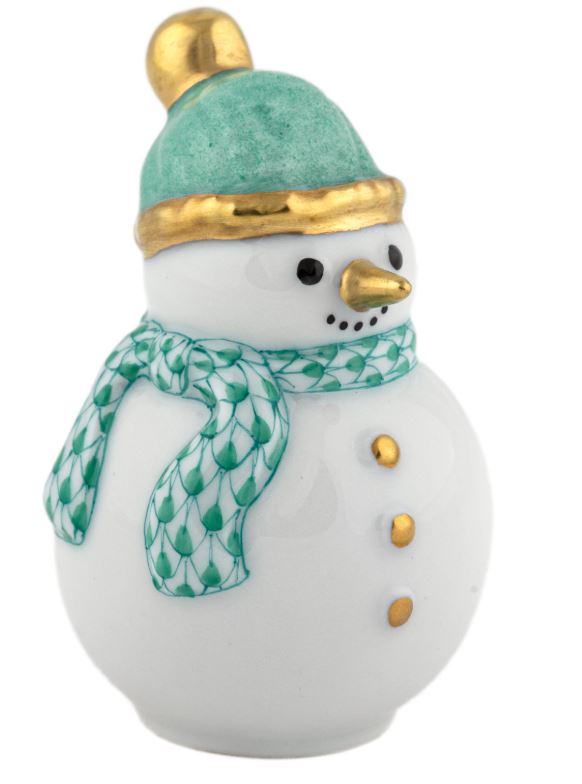 Green Mini Snowman - Herend - Gaines Jewelers