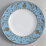 * Harlequin Duck Egg Dinner Plate - Royal Crown Derby - Gaines Jewelers