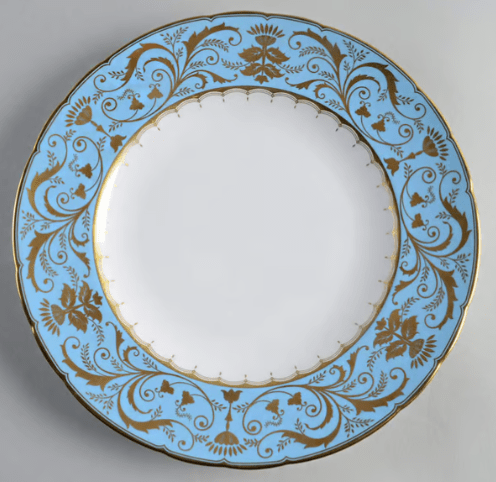 * Harlequin Duck Egg Dinner Plate - Royal Crown Derby - Gaines Jewelers