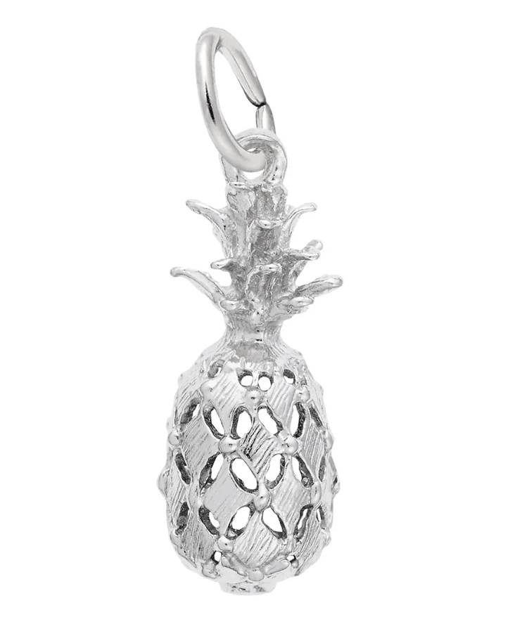 Hawaiian Pineapple Charm Sterling Silver - Rembrandt Charms - Gaines Jewelers