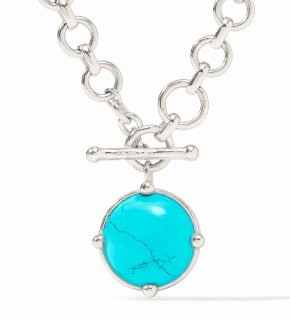 Honeybee Demi Necklace - Chalcedony Blue - OS - Julie Vos - Gaines Jewelers