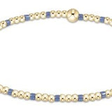 Hope Sincerity Pattern 2mm Bead Bracelet - Bright Blue - Enewton - Gaines Jewelers