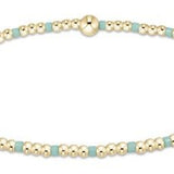Hope Sincerity Pattern 2mm Bead Bracelet - Mint - Enewton - Gaines Jewelers