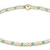 Hope Sincerity Pattern 2mm Bead Bracelet - Turquoise - Enewton - Gaines Jewelers