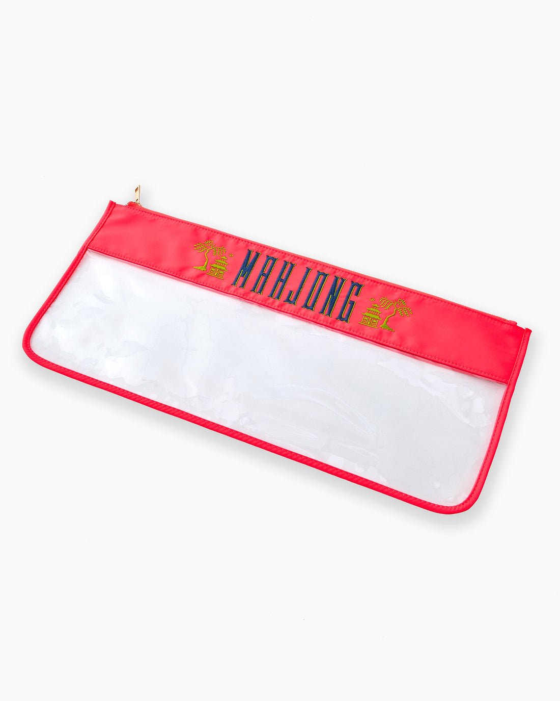 Hot Coral Pagoda Mahjong Bag - Oh my Mahjong - Gaines Jewelers