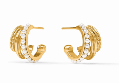 Hydra Triple Hoop - Pearl - Julie Vos - Gaines Jewelers