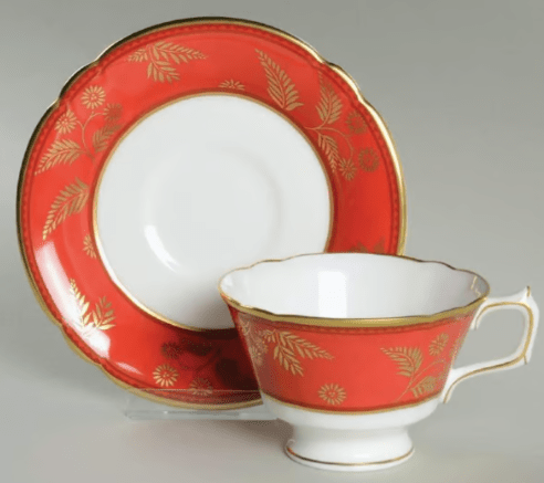 * India Tea Cup & Saucer - Royal Crown Derby - Gaines Jewelers