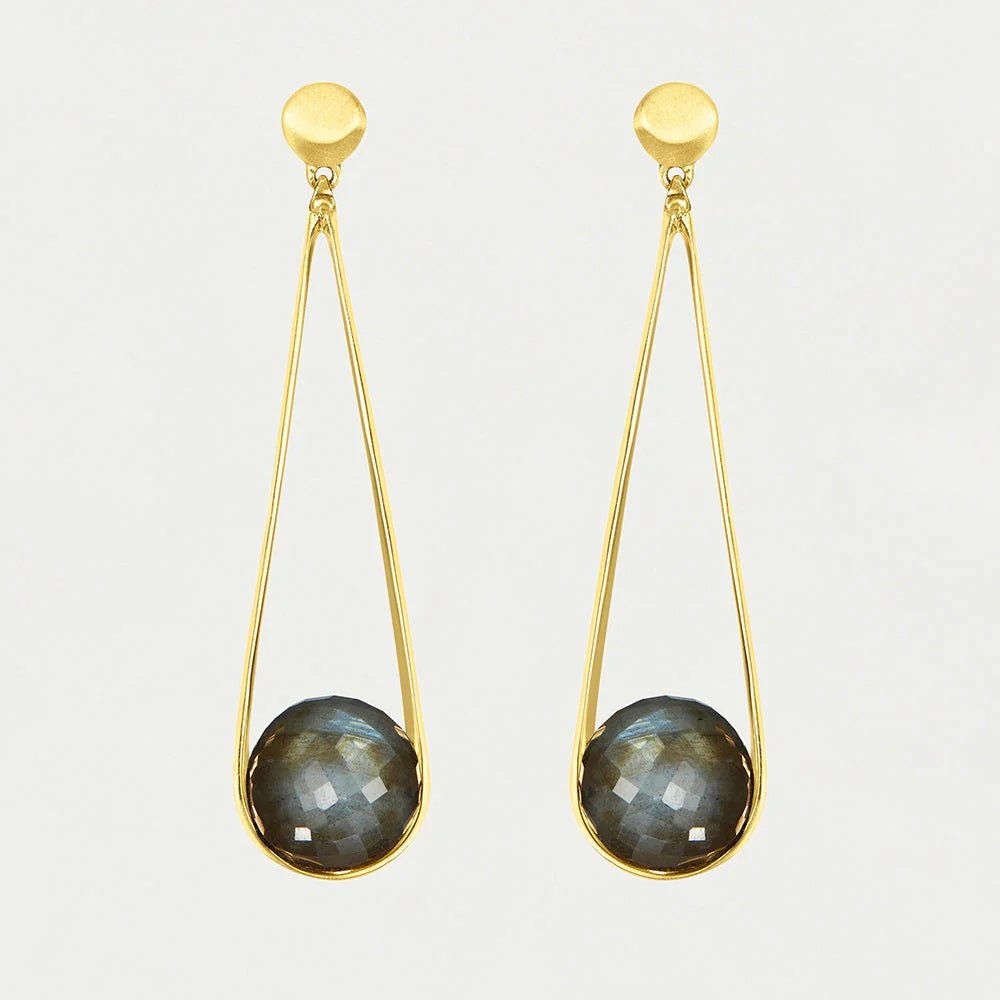 Ipanema Earrings Labradorite - Gaines Jewelers