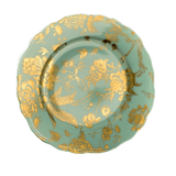 Jardin Secret Turquoise & Gold Accent Plate - Philippe Deshoulieres - Gaines Jewelers