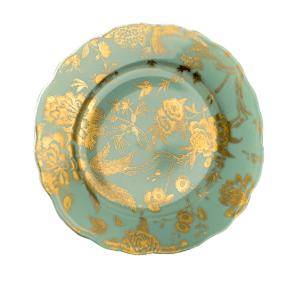 Jardin Secret Turquoise & Gold Accent Plate - Philippe Deshoulieres - Gaines Jewelers