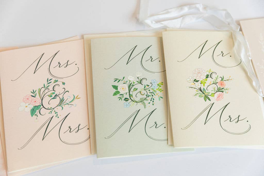 Karen Adams Designs - Mr. &. Mrs. Greeting Card - Gaines Jewelers