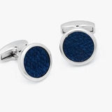 Kirwin Cufflinks Rhodium - Brackish - Gaines Jewelers