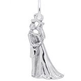 Kiss the Bride Charm - Sterling Silver - Rembrandt Charms - Gaines Jewelers