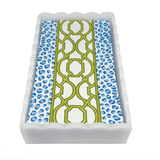 Knots And Spots White Scalloped Guest Towel Box Set - Gaines Jewelers