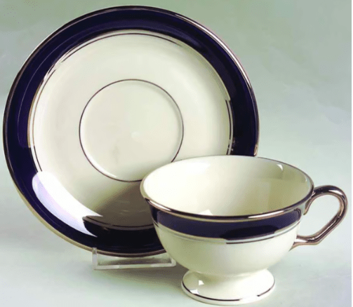 * Lincoln Cup & Saucer - Pickard - Gaines Jewelers