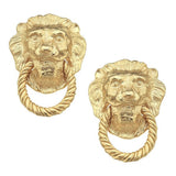Lion Knocker Earrings - Susan Shaw - Gaines Jewelers