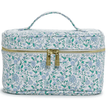 Luxe Train 2 - Cosmetic Case Hamptons Floral with Chambray Pinstripe Liner - TRVL Design - Gaines Jewelers