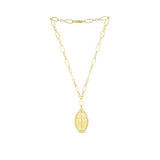 Madison Sterling - Petite Pendant Bracelet Oval Cross / Romans 5:8 - Gaines Jewelers