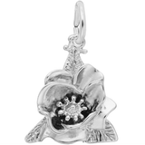 Magnolia Flower Charm Sterling Sliver - Rembrandt Charms - Gaines Jewelers
