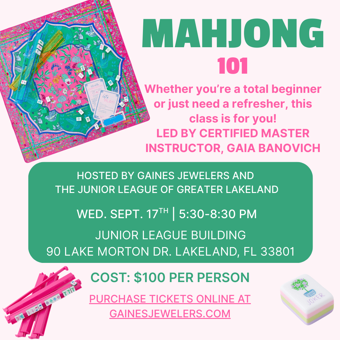 Mahjong 101 Event - Gaines Jewelers