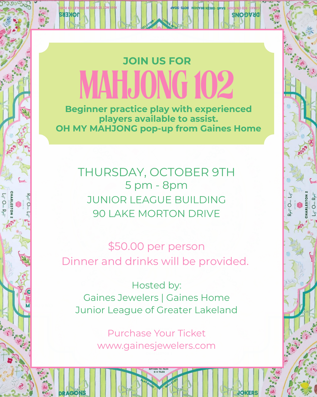 Mahjong 102 - Gaines Jewelers