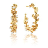 Meadow Grande Hoop Earrings - Pearl - Capucine De Wulf - Gaines Jewelers