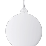Medium Round Disc Classic Charm - Sterling Silver - Rembrandt Charms - Gaines Jewelers