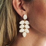 Mermaid Garden Vine Drop Earrings - MOP - Capucine De Wulf - Gaines Jewelers