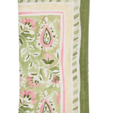 Mira Napkin in Green & Pink, Set of 4 - Kim Seybert - Gaines Jewelers