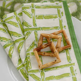 Napkin Set of 4 Green Bamboo - Gaines Jewelers
