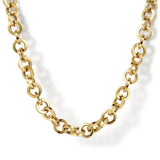Necklace 14K Yellow Gold Round Link Chain Necklace * Contemporary Collection 17" - Gaines Jewelers