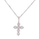 Necklace 14kt white gold Diamond Cross Pendant .60ct - Gaines Jewelers