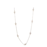 Necklace diamond by the yard total weight 1.03ct 14kt white gold - Gaines Jewelers