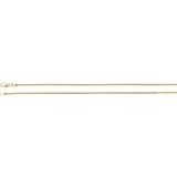 Necklace - wheat chain 1.25mm 18" 14kt yellow gold - Gaines Jewelers
