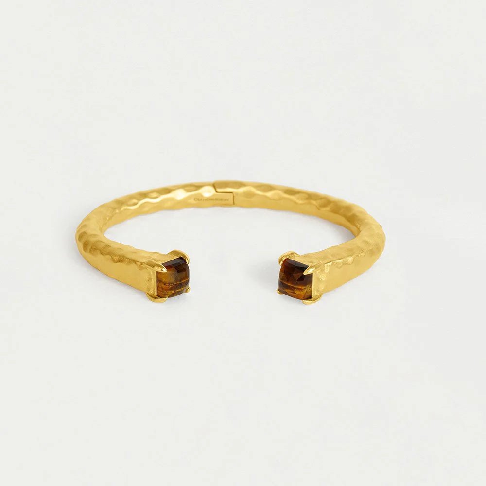 Nomad Midi Gemstone Cuff - Gold/Tiger's Eye - Dean Davidson - Gaines Jewelers