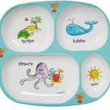 Ocean Animals Section Plate - Baby Cie - Gaines Jewelers