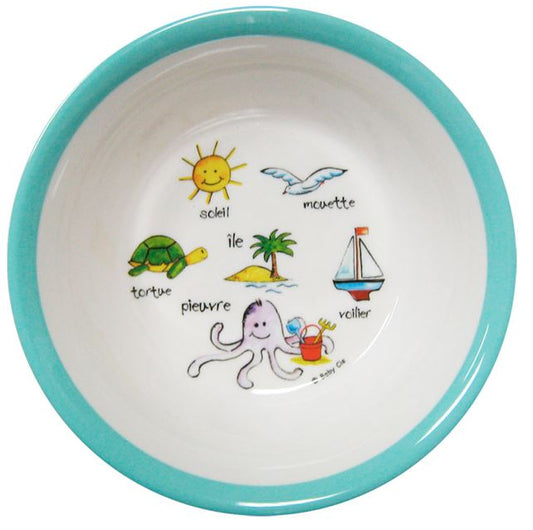 Ocean Animals Suction Bowl - Baby Cie - Gaines Jewelers
