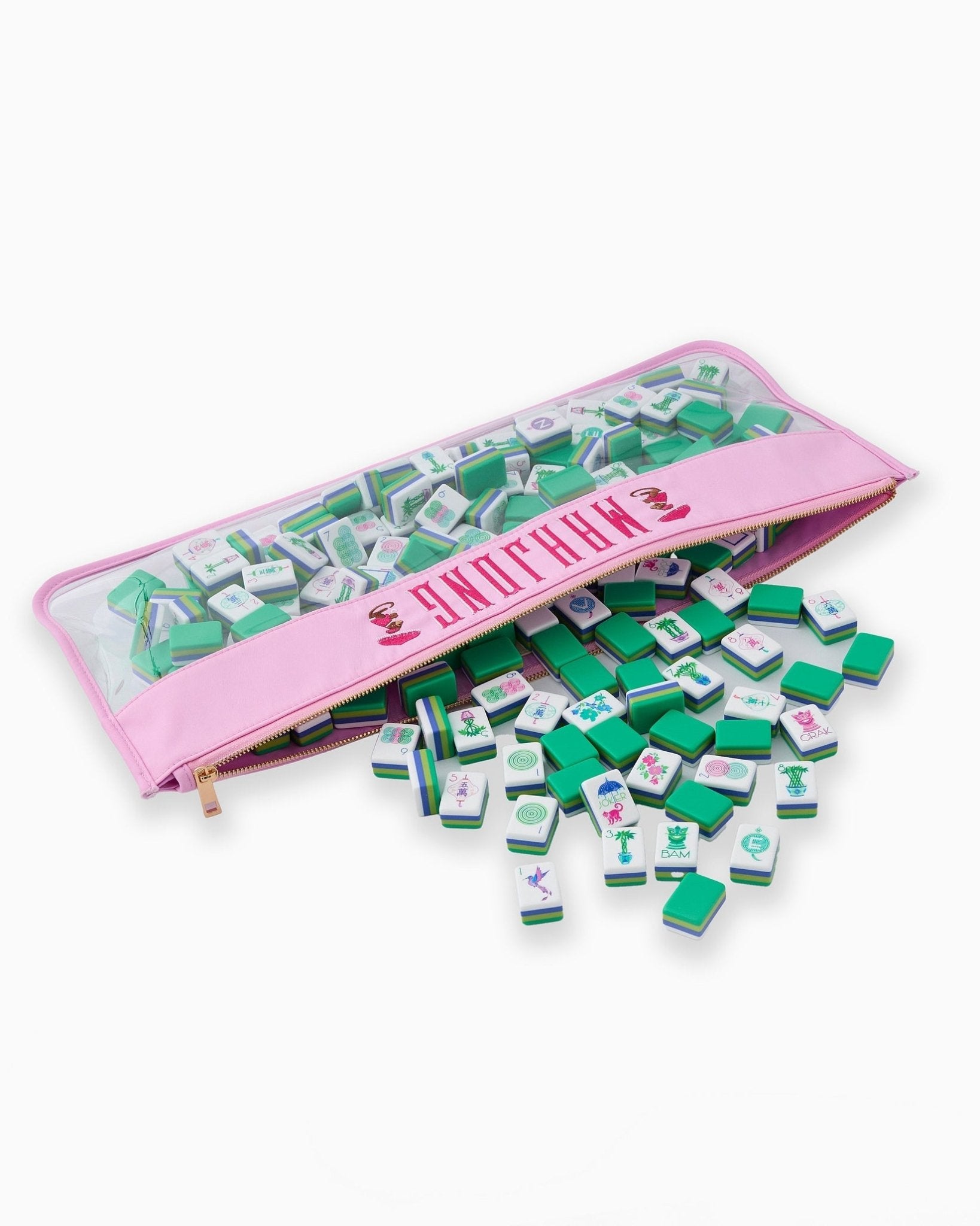 Oh my Mahjong - Cotton Candy Monkey Mahjong Bag - Gaines Jewelers