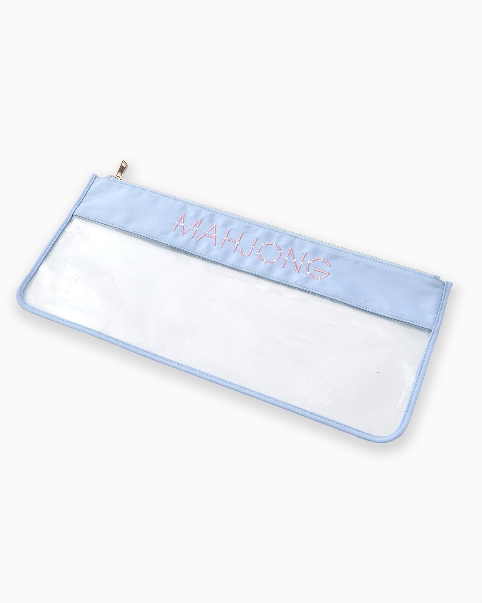 Oh my Mahjong - Light Blue Bamboo Mahjong Bag - Gaines Jewelers