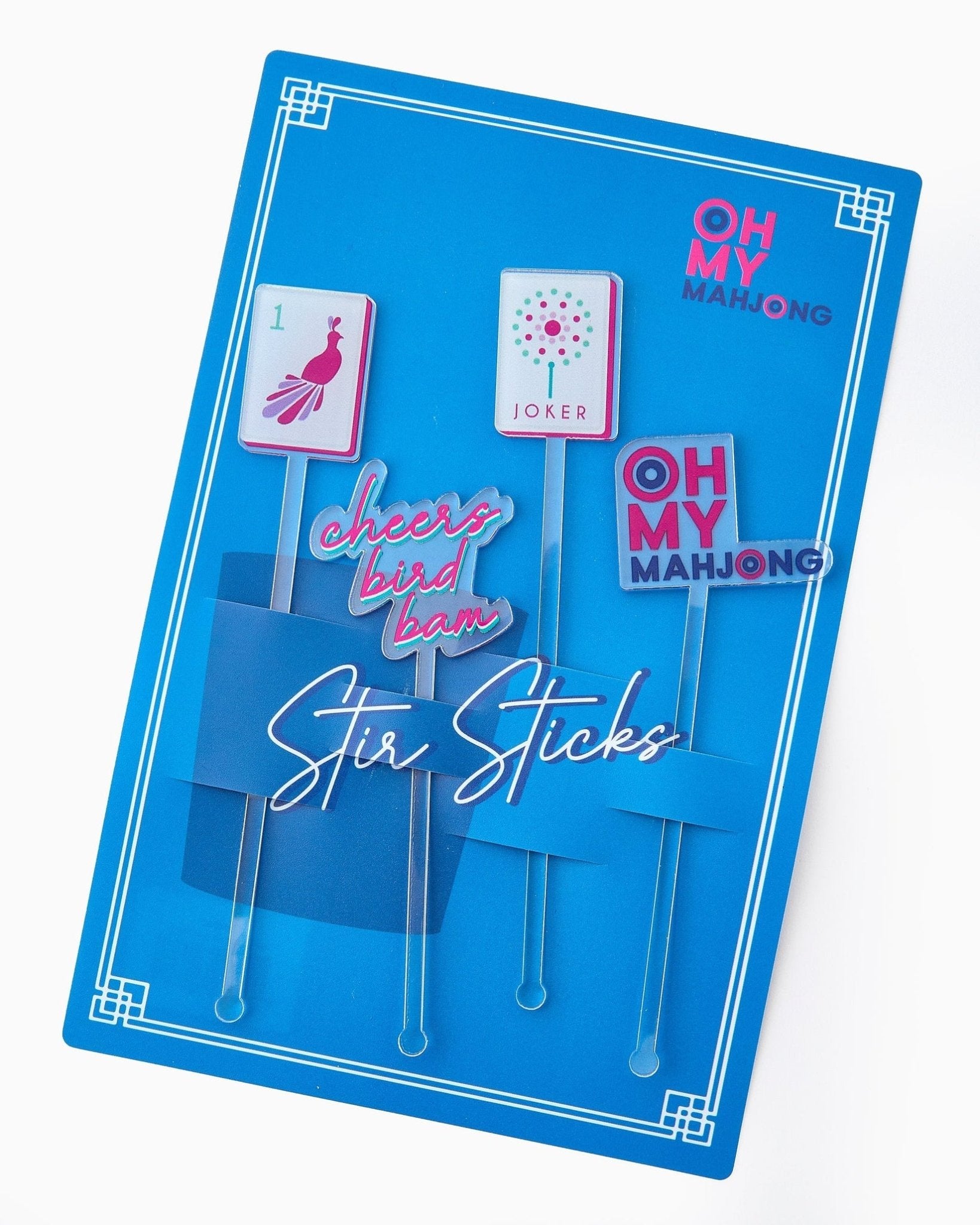 Oh My Mahjong - OG Acrylic Cocktail Stir Sticks - Gaines Jewelers