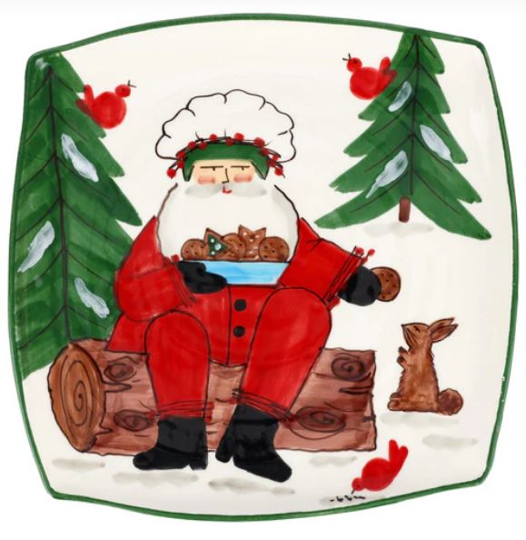 Old St. Nick 2025 Limited Edition Square Platter - Vietri - Gaines Jewelers
