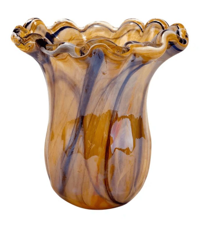 Onda Glass Tortoiseshell Small Tulip Vase - Vietri - Gaines Jewelers