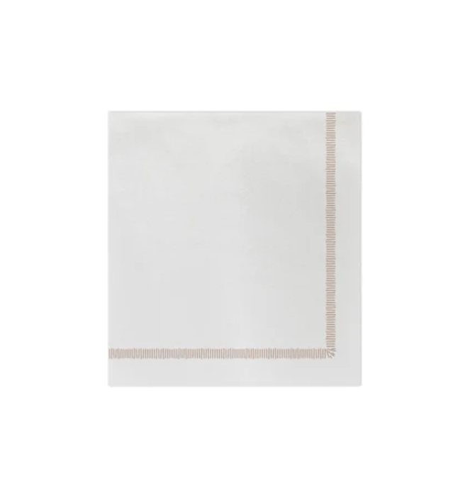 Papersoft Napkins Fringe Linen Cocktail Napkins - Gaines Jewelers