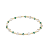 Pearl Sincerity Pattern 4mm Bead Bracelet - Green Onyx - Enewton - Gaines Jewelers