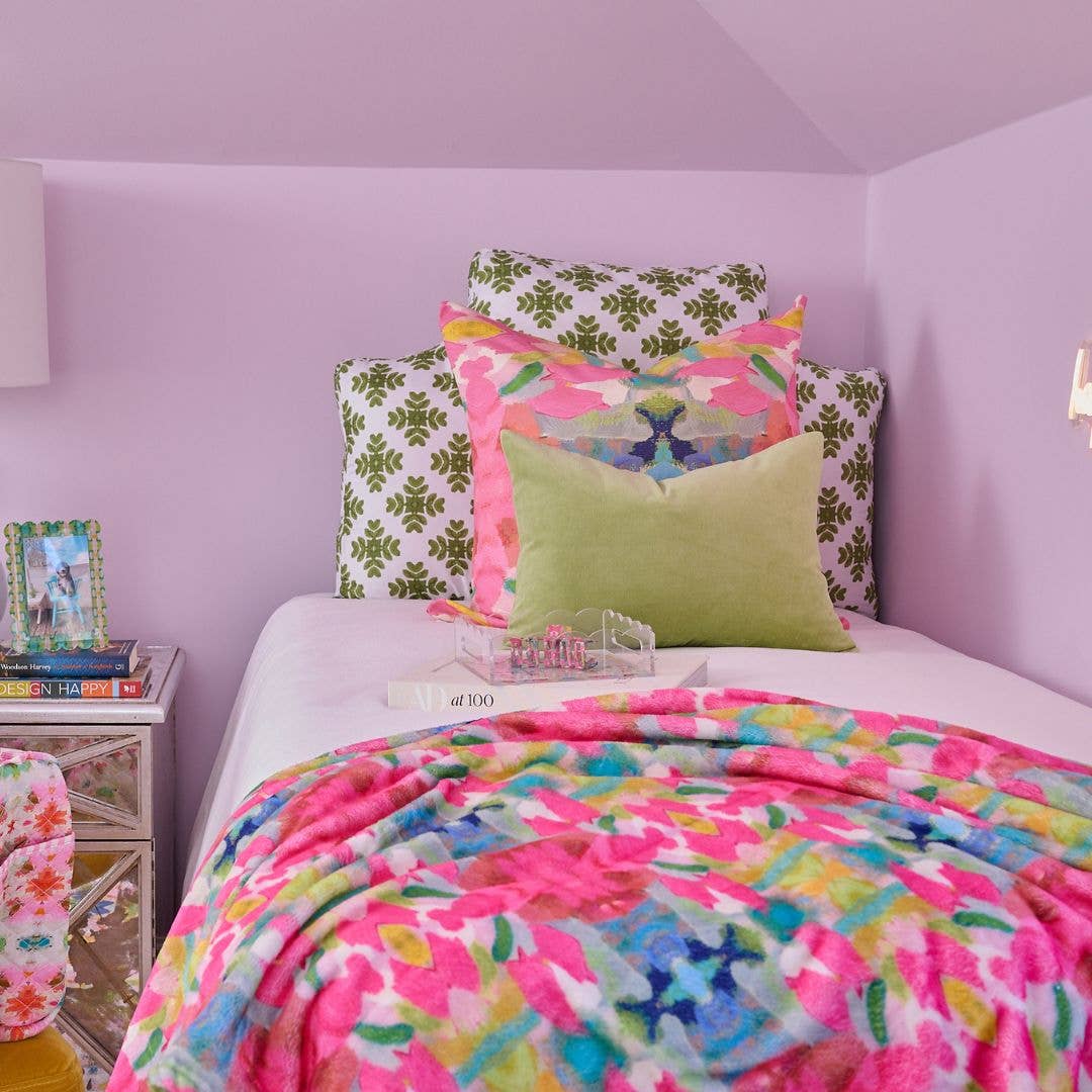 Pink Paradise Fleece Blanket - Laura Park - Gaines Jewelers