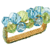 Pop Rocks Napkin Ring in Blue & Green, Set of 4 - Kim Seybert - Gaines Jewelers