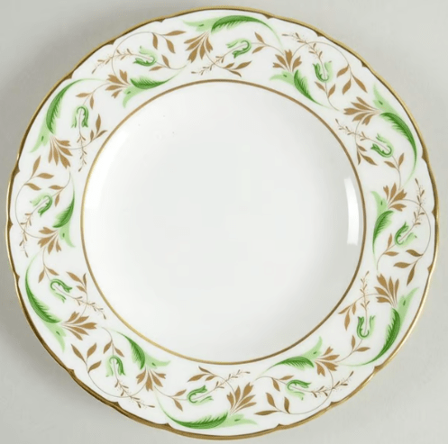 * Princess Bread & Butter - Green - Royal Crown Derby - Gaines Jewelers