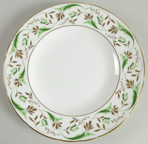 * Princess Dinner Plate - Green - Royal Crown Derby - Gaines Jewelers